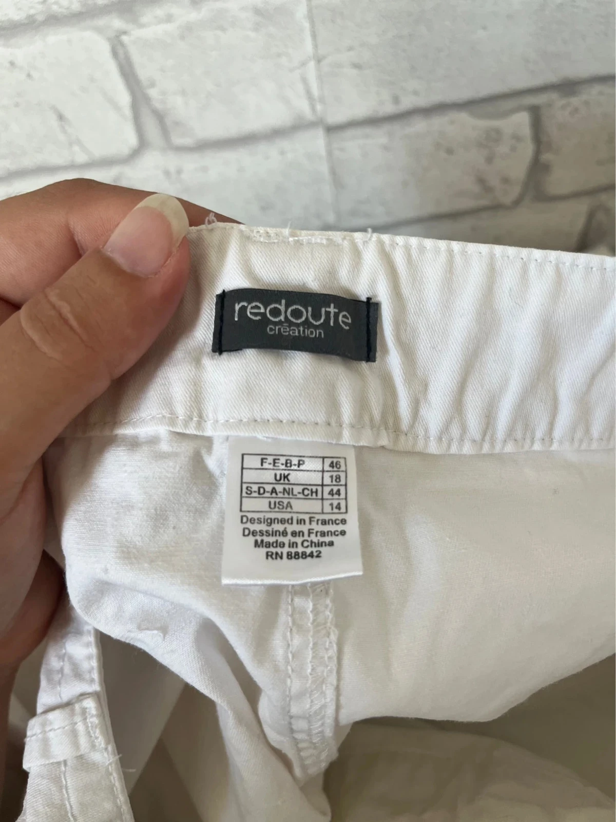 Witte cargo rok La Redoute – Maat 46 – photo 3